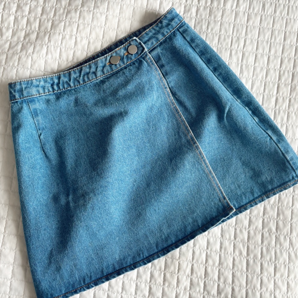 Jean Wrap Skirt // lightweight & flattering